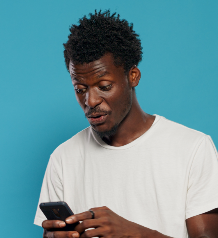 Showing digital marketing results a men is being wonder.