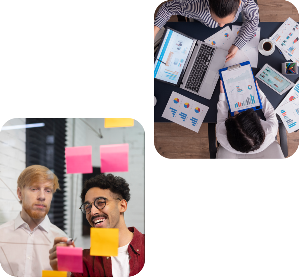 Someone are working about digital marketing strategy.